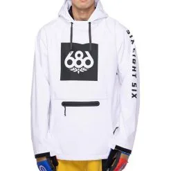 686 Waterproof Hoodie -Rossignol Shop 2023 mns waterproof hoody wht M2WCST03 WHT 2