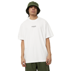 Afends Calico - Recycled Retro Fit Tee -Rossignol Shop CalicoRecycledTee white