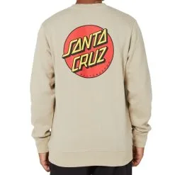 Santa Cruz Classic Dot Chest Sweater -Rossignol Shop NICKLE MENS CLOTHING SANTA CRUZ JUMPERS HOODIES SM123 CR01NICKLE 1 clipped rev 1