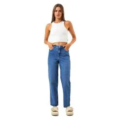 Afends Shelby - Hemp Denim Wide Leg Jean Long - Womens