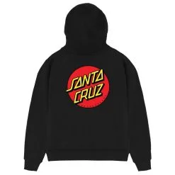 Santa Cruz Classic Dot Chest Hoody -Rossignol Shop SantaCruzClassicDotChestblackback