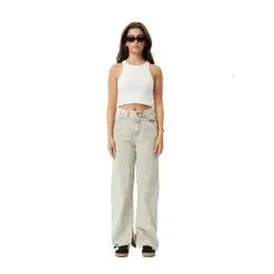 Afends Bella - Organic Denim Wide Leg Baggy Jean - Womens