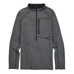 Burton Stockrun Grid Half-Zip Fleece -Rossignol Shop stockruntrueblk